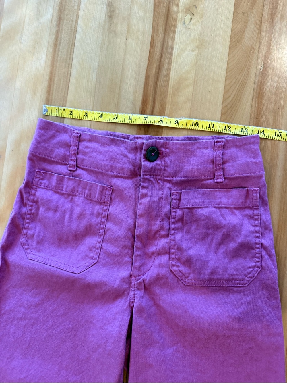 Maeve Wide-Leg Cotton Pants in Bright Purple - Picture 5 of 9